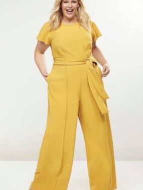 Lane Bryant Mustard Color Jumpsuit